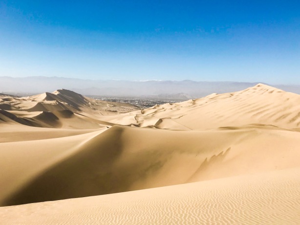 The sand dunes of Huacachina