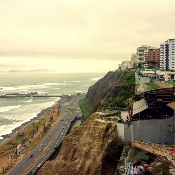 The cliff sides of Lima